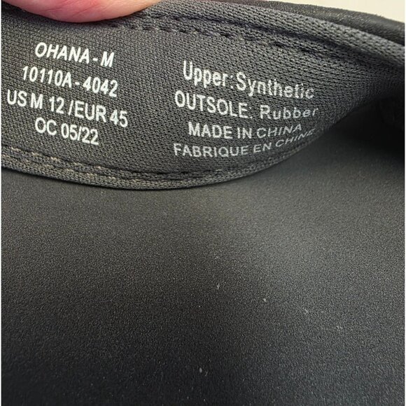 OluKai Ohana Mens Flip Flops Sandals Size M/12 Gray Synthetic Rubber Sole - Picture 4 of 12